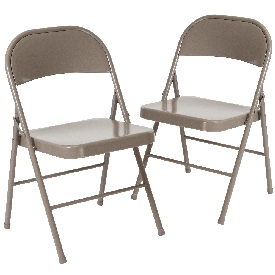 2 Pk. HERCULES Series Double Braced Gray Metal Folding Chair, 2-BD-F002-GY-GG 2 Pk. HERCULES Series Double Braced Gray Metal Folding Chair, 2-BD-F002-GY-GG