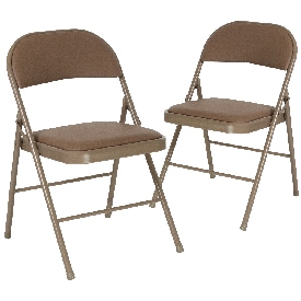 2 Pk. HERCULES Series Double Braced Beige Vinyl Folding Chair, 2-HA-F003D-BGE-GG 2 Pk. HERCULES Series Double Braced Beige Vinyl Folding Chair, 2-HA-F003D-BGE-GG