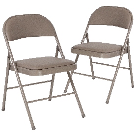 2 Pk. HERCULES Series Double Braced Gray Vinyl Folding Chair, 2-HA-F003D-GY-GG 2 Pk. HERCULES Series Double Braced Gray Vinyl Folding Chair, 2-HA-F003D-GY-GG