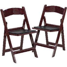 2 Pk. HERCULES Series 1000 lb. Capacity Red Mahogany Resin Folding Chair with Black Vinyl Padded Seat, 2-LE-L-1-MAH-GG 2 Pk. HERCULES Series 1000 lb. Capacity Red Mahogany Resin Folding Chair with Black Vinyl Padded Seat, 2-LE-L-1-MAH-GG