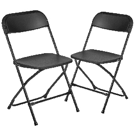 HERCULES Series Black Plastic Folding Chairs - Set of 2 Lightweight Folding Chairs, 2-LE-L-3-BK-GG HERCULES Series Black Plastic Folding Chairs - Set of 2 Lightweight Folding Chairs, 2-LE-L-3-BK-GG