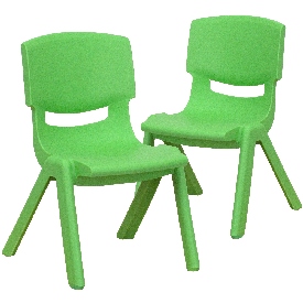 2 Pack Green Plastic Stackable School Chair with 10.5'' Seat Height, 2-YU-YCX-003-GREEN-GG 2 Pack Green Plastic Stackable School Chair with 10.5'' Seat Height, 2-YU-YCX-003-GREEN-GG