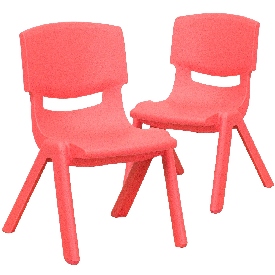 2 Pack Red Plastic Stackable School Chair with 10.5'' Seat Height, 2-YU-YCX-003-RED-GG 2 Pack Red Plastic Stackable School Chair with 10.5'' Seat Height, 2-YU-YCX-003-RED-GG