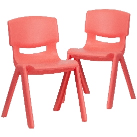 2 Pack Red Plastic Stackable School Chair with 13.25" Seat Height, 2-YU-YCX-004-RED-GG 2 Pack Red Plastic Stackable School Chair with 13.25" Seat Height, 2-YU-YCX-004-RED-GG
