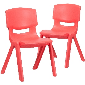 2 Pack Red Plastic Stackable School Chair with 15.5" Seat Height, 2-YU-YCX-005-RED-GG 2 Pack Red Plastic Stackable School Chair with 15.5" Seat Height, 2-YU-YCX-005-RED-GG
