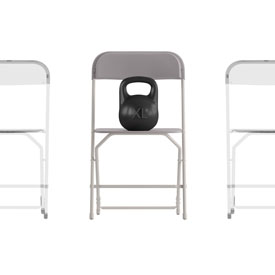 Hercules Big and Tall Commercial Folding Chair - Extra Wide 650LB. Capacity - Durable Plastic - Gray, 4-Pack, 4-LE-L-3-W-GY-GG Hercules Big and Tall Commercial Folding Chair - Extra Wide 650LB. Capacity - Durable Plastic - Gray, 4-Pack, 4-LE-L-3-W-GY-GG