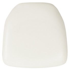 Hard White Vinyl Chiavari Chair Cushion, BH-WH-HARD-VYL-GG