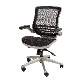Mid-Back Transparent Black Mesh Executive Swivel Office Chair with Graphite Silver Frame and Flip-Up Arms, BL-8801X-BK-GR-GG Mid-Back Transparent Black Mesh Executive Swivel Office Chair with Graphite Silver Frame and Flip-Up Arms, BL-8801X-BK-GR-GG