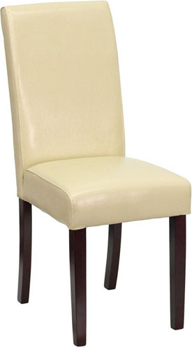 Ivory LeatherSoft Parsons Chair, BT-350-IVORY-050-GG Ivory LeatherSoft Parsons Chair, BT-350-IVORY-050-GG