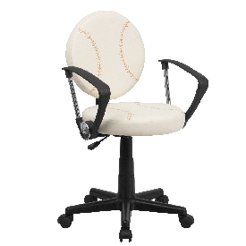 Baseball Swivel Task Office Chair with Arms, BT-6179-BASE-A-GG Baseball Swivel Task Office Chair with Arms, BT-6179-BASE-A-GG