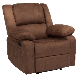 Harmony Series Chocolate Brown Microfiber Recliner, BT-70597-1-BN-MIC-GG