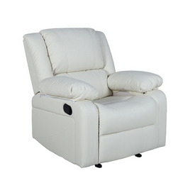 Harmony Series Cream LeatherSoft Recliner, BT-70597-1-CRM-GG