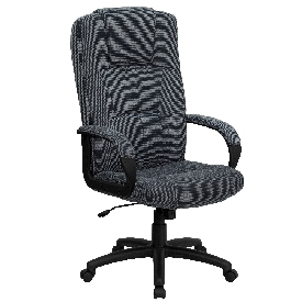 High Back Gray Fabric Executive Swivel Office Chair with Arms, BT-9022-BK-GG High Back Gray Fabric Executive Swivel Office Chair with Arms, BT-9022-BK-GG