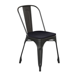 Perry Commercial Grade Black Metal Indoor-Outdoor Stackable Chair with Black Poly Resin Wood Seat, CH-31230-BK-PL1B-GG Perry Commercial Grade Black Metal Indoor-Outdoor Stackable Chair with Black Poly Resin Wood Seat, CH-31230-BK-PL1B-GG