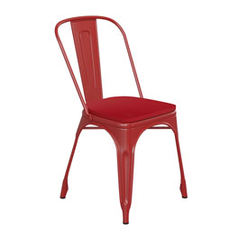 Perry Commercial Grade Red Metal Indoor-Outdoor Stackable Chair with Red Poly Resin Wood Seat, CH-31230-RED-PL1R-GG Perry Commercial Grade Red Metal Indoor-Outdoor Stackable Chair with Red Poly Resin Wood Seat, CH-31230-RED-PL1R-GG