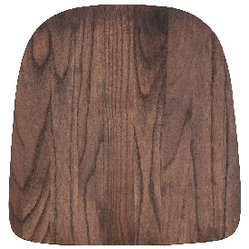 Rustic Walnut Wood Seat for Colorful Metal Chairs, CH-31230M1D-GG