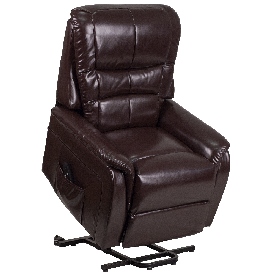 HERCULES Series Brown LeatherSoft Remote Powered Lift Recliner, CH-US-153062L-BRN-LEA-GG HERCULES Series Brown LeatherSoft Remote Powered Lift Recliner, CH-US-153062L-BRN-LEA-GG