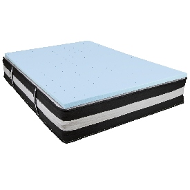 Capri Comfortable Sleep Full 12 Inch CertiPUR-US Certified Foam Pocket Spring Mattress & 2 inch Gel Memory Foam Topper Bundle, CL-E230P-2M35-F-GG Capri Comfortable Sleep Full 12 Inch CertiPUR-US Certified Foam Pocket Spring Mattress & 2 inch Gel Memory Foam Topper Bundle, CL-E230P-2M35-F-GG