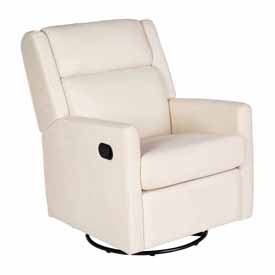 Cash Swivel Glider Rocker Recliner Chair, Manual 360 Degree Swivel Recliner Perfect for Living Room, Bedroom, or Nursery in Cream Upholstery, CY-RAC-536-CRM-GG Cash Swivel Glider Rocker Recliner Chair, Manual 360 Degree Swivel Recliner Perfect for Living Room, Bedroom, or Nursery in Cream Upholstery, CY-RAC-536-CRM-GG