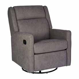 Cash Swivel Glider Rocker Recliner Chair, Manual 360 Degree Swivel Recliner Perfect for Living Room, Bedroom, or Nursery in Dark Gray Upholstery, CY-RAC-536-DKGRY-GG Cash Swivel Glider Rocker Recliner Chair, Manual 360 Degree Swivel Recliner Perfect for Living Room, Bedroom, or Nursery in Dark Gray Upholstery, CY-RAC-536-DKGRY-GG