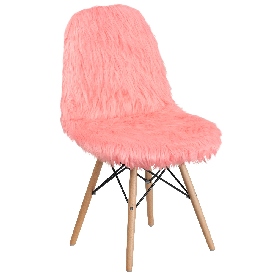 Shaggy Dog Hermosa Pink Accent Chair, DL-12-GG Shaggy Dog Hermosa Pink Accent Chair, DL-12-GG