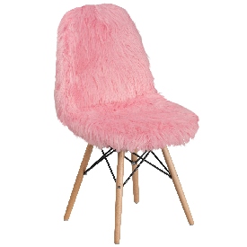 Shaggy Dog Light Pink Accent Chair, DL-8-GG Shaggy Dog Light Pink Accent Chair, DL-8-GG