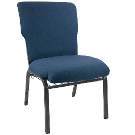 Advantage Navy Discount Church Chair - 21 in. Wide, EPCHT-101