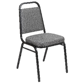 HERCULES Series Trapezoidal Back Stacking Banquet Chair with 2.5" Thick Seat in Gray Fabric - Silver Vein Frame, FD-BHF-1-SILVERVEIN-BCG-GG HERCULES Series Trapezoidal Back Stacking Banquet Chair with 2.5" Thick Seat in Gray Fabric - Silver Vein Frame, FD-BHF-1-SILVERVEIN-BCG-GG