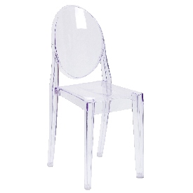 Ghost Side Chair in Transparent Crystal, FH-111-APC-CLR-GG Ghost Side Chair in Transparent Crystal, FH-111-APC-CLR-GG