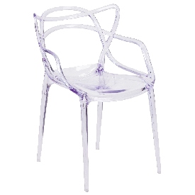 Nesting Series Transparent Stacking Side Chair, FH-173-APC-GG Nesting Series Transparent Stacking Side Chair, FH-173-APC-GG