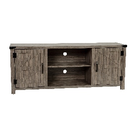 Ayrith Modern Farmhouse Barn Door TV Stand in Gray for TV's up to 65 Inches - 59 Inch Entertainment Center with Adjustable Shelf, GC-MBLK67-GY-GG Ayrith Modern Farmhouse Barn Door TV Stand in Gray for TV's up to 65 Inches - 59 Inch Entertainment Center with Adjustable Shelf, GC-MBLK67-GY-GG