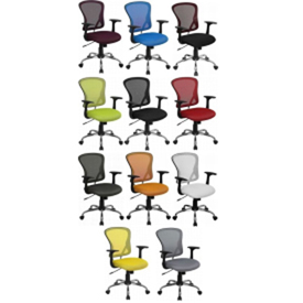 Mid-Back Mesh Office/Poker Chair with Chrome Finished Base, AGS-8369F