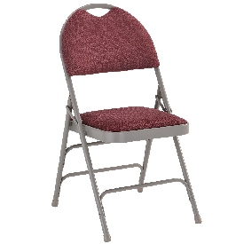 HERCULES Series Ultra-Premium Triple Braced Burgundy Fabric Metal Folding Chair with Easy-Carry Handle, HA-MC705AF-3-BY-GG HERCULES Series Ultra-Premium Triple Braced Burgundy Fabric Metal Folding Chair with Easy-Carry Handle, HA-MC705AF-3-BY-GG
