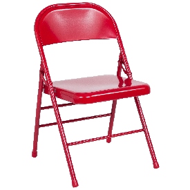 HERCULES Series Triple Braced & Double Hinged Red Metal Folding Chair, HF3-MC-309AS-RED-GG HERCULES Series Triple Braced & Double Hinged Red Metal Folding Chair, HF3-MC-309AS-RED-GG