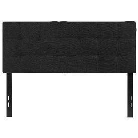 Bedford Tufted Upholstered Full Size Headboard in Black Fabric, HG-HB1704-F-BK-GG