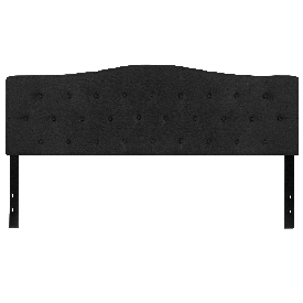 Cambridge Tufted Upholstered King Size Headboard in Black Fabric, HG-HB1708-K-BK-GG Cambridge Tufted Upholstered King Size Headboard in Black Fabric, HG-HB1708-K-BK-GG