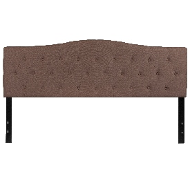 Cambridge Tufted Upholstered King Size Headboard in Camel Fabric, HG-HB1708-K-C-GG Cambridge Tufted Upholstered King Size Headboard in Camel Fabric, HG-HB1708-K-C-GG
