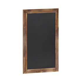 Canterbury 20" x 30" Torched Wood Wall Mount Magnetic Chalkboard Sign, Hanging Wall Chalkboard Memo Board for Home, School, or Business, HGWA-GDIS-CRE8-462315-GG