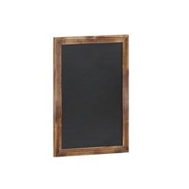 Canterbury 18" x 24" Torched Wood Wall Mount Magnetic Chalkboard Sign, Hanging Wall Chalkboard Memo Board for Home, School, or Business, HGWA-GDIS-CRE8-852315-GG