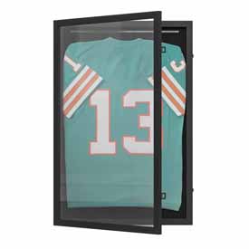 Banks 24x36 Jersey Display Case with Solid Pine Wood Frame, Velvet Backing Board, and Anti-Theft Lock in Black, HMHD-23M099YBN-BLK-2436-GG Banks 24x36 Jersey Display Case with Solid Pine Wood Frame, Velvet Backing Board, and Anti-Theft Lock in Black, HMHD-23M099YBN-BLK-2436-GG