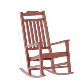 Winston All-Weather Poly Resin Rocking Chair in Red, JJ-C14703-RED-GG Winston All-Weather Poly Resin Rocking Chair in Red, JJ-C14703-RED-GG