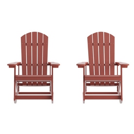 Savannah Poly Resin Wood Adirondack Rocking Chair - All Weather Red Polystyrene - Stainless Steel Hardware - Set of 2, JJ-C14705-RED-2-GG Savannah Poly Resin Wood Adirondack Rocking Chair - All Weather Red Polystyrene - Stainless Steel Hardware - Set of 2, JJ-C14705-RED-2-GG