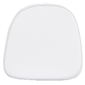 Kids Soft White Fabric Chiavari Chair Cushion, LE-1-WH-KD-GG