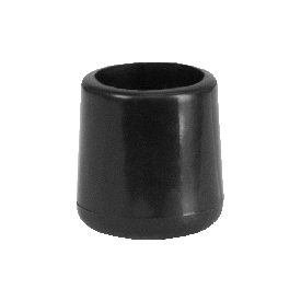 Black Replacement Foot Cap for Plastic Folding Chairs, LE-L-3-BK-CAPS-GG