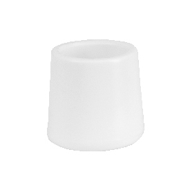 White Replacement Foot Cap for Plastic Folding Chairs, LE-L-3-WHITE-CAPS-GG