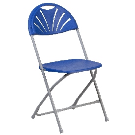 HERCULES Series 650 lb. Capacity Blue Plastic Fan Back Folding Chair, LE-L-4-BL-GG HERCULES Series 650 lb. Capacity Blue Plastic Fan Back Folding Chair, LE-L-4-BL-GG