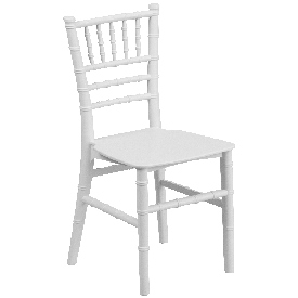 Kids White Resin Chiavari Chair, LE-L-7K-WH-GG Kids White Resin Chiavari Chair, LE-L-7K-WH-GG