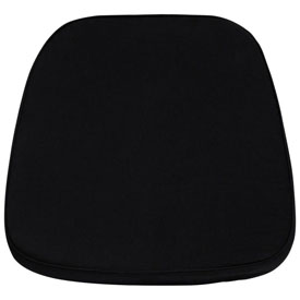 Soft Black Fabric Chiavari Chair Cushion, LE-L-C-BLACK-GG