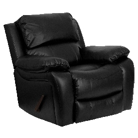 Black LeatherSoft Rocker Recliner, MEN-DA3439-91-BK-GG Black LeatherSoft Rocker Recliner, MEN-DA3439-91-BK-GG