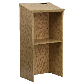 Stand-Up Wood Lectern in Oak, MT-M8830-LECT-OAK-GG